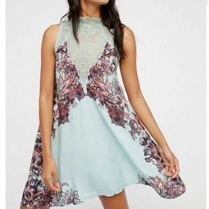 Free People Marsha Printed Slip Dress XS